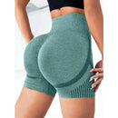 Mulheres yoga shorts de cintura alta
