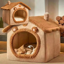 Cama macia para cães gatos,com almofada removível