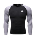 Camisas masculinas de manga comprida musculação