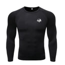 Camisas masculinas de manga comprida musculação