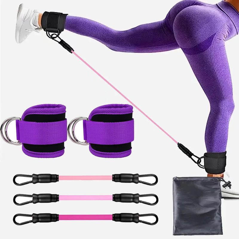 Faixas de resistência tpe tiras de tornozelo