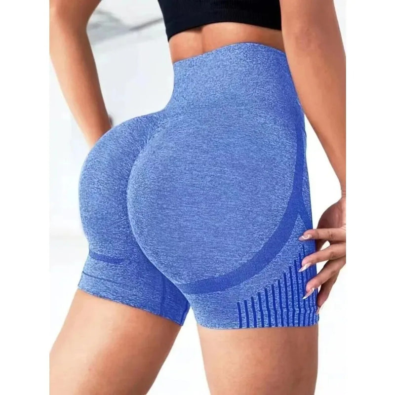 Mulheres yoga shorts de cintura alta