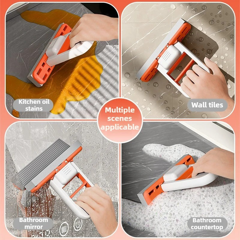 Mini esfregão portátil dobrável