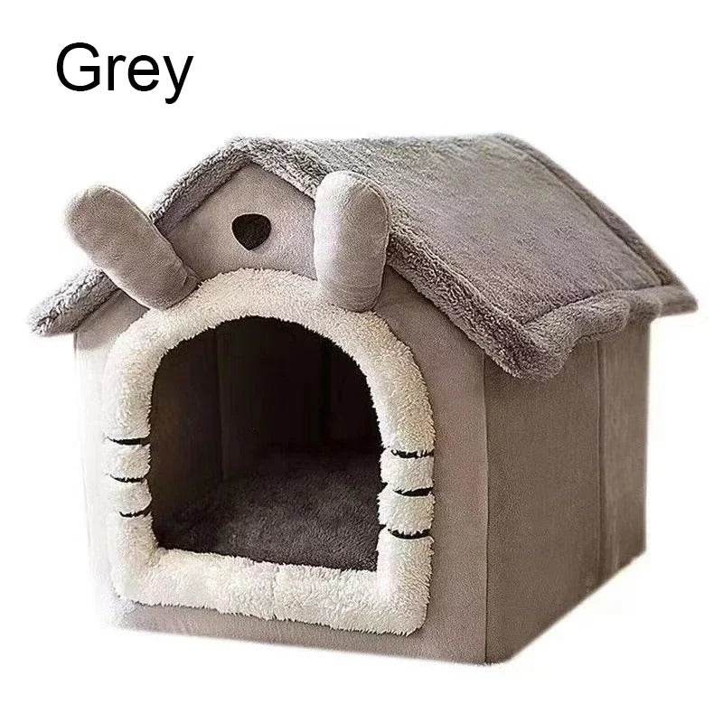 Cama macia para cães gatos,com almofada removível