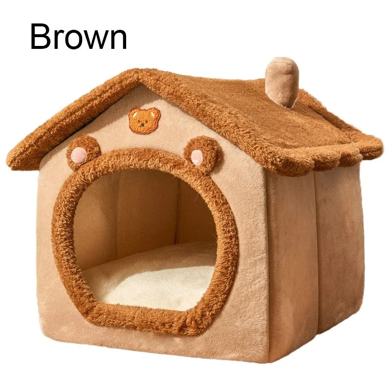 Cama macia para cães gatos,com almofada removível